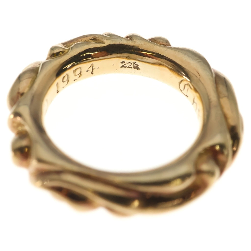 CHROME HEARTS(クロムハーツ) 22K SCRL BAND スクロールバンド リング ゴールド BCA416
