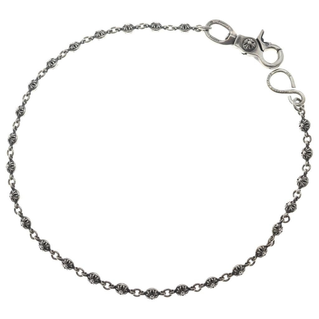 CHROME HEARTS(クロムハーツ) 1BALL LONG-S/1クリップロング#1クロスボール ウォレットチェーン シルバー BCA384