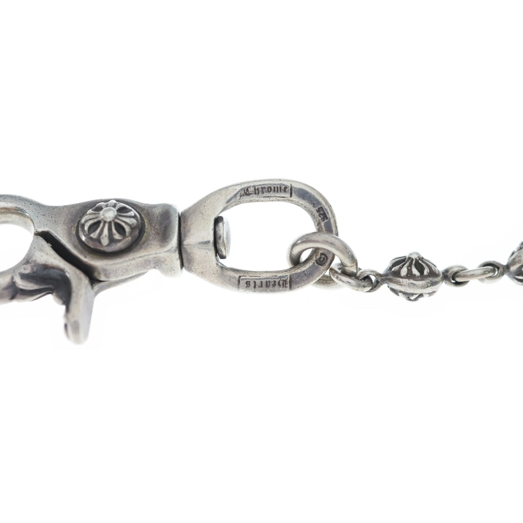 CHROME HEARTS(クロムハーツ) 1BALL LONG-S/1クリップロング#1クロスボール ウォレットチェーン シルバー BCA384