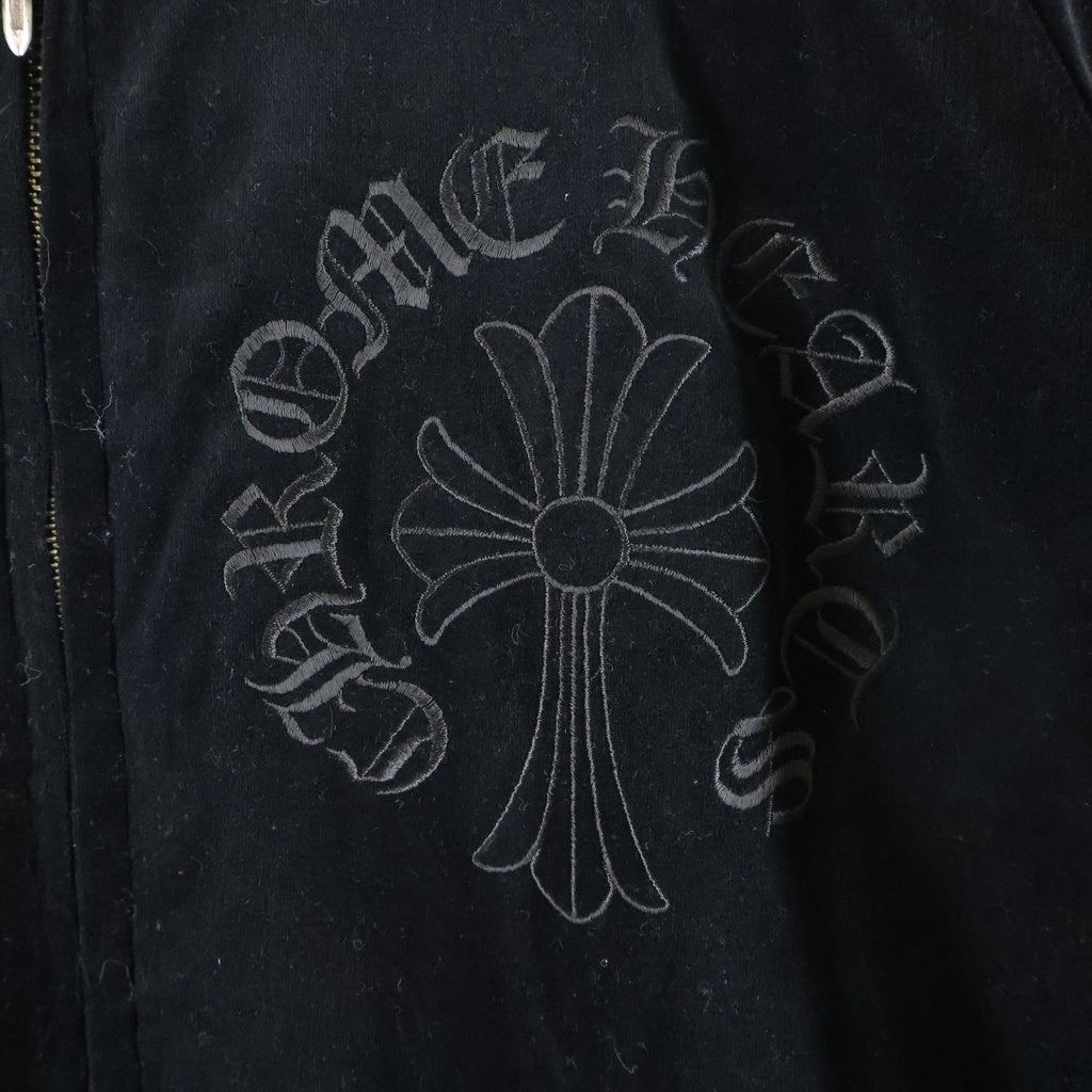 CHROME HEARTS(クロムハーツ) PPO SOUVENIR BOMBER リバーシブルスーベニアスカジャンボンバージャケットブルゾン ブラック/イエロー/シルバー