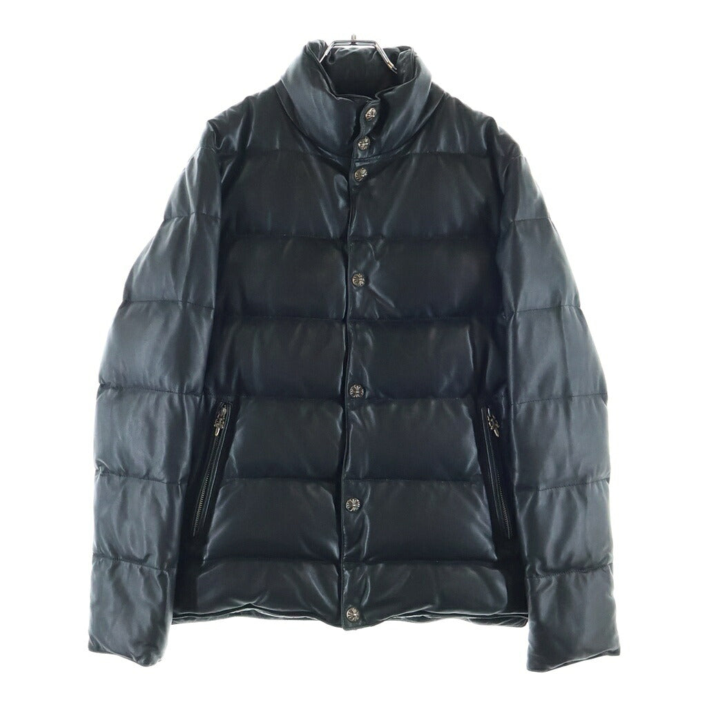 CHROME HEARTS(クロムハーツ) STIFF LTHR スティッフ レザーダウンジャケット ブラック