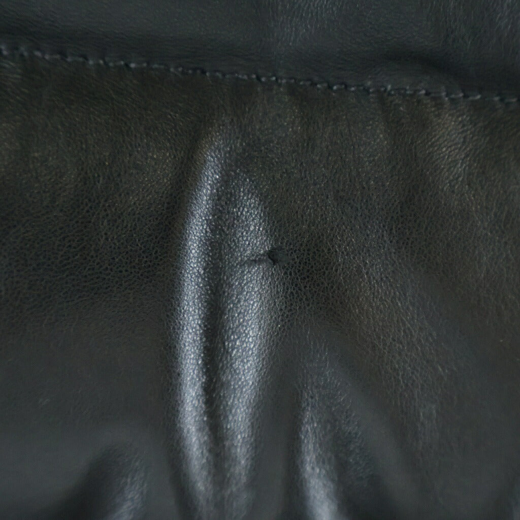CHROME HEARTS(クロムハーツ) STIFF LTHR スティッフ レザーダウンジャケット ブラック