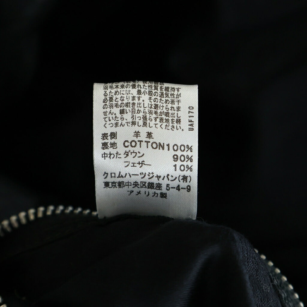 CHROME HEARTS(クロムハーツ) STIFF LTHR スティッフ レザーダウンジャケット ブラック