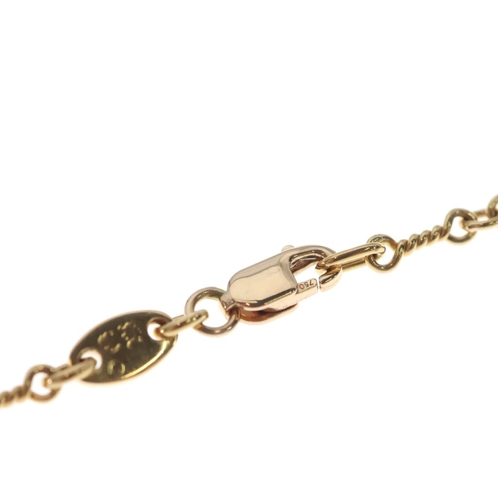CHROME HEARTS(クロムハーツ) 22K SAFETY PIN T20 1DIAセーフティピンツイストチェーン 1ダイヤ ゴールドネックレス