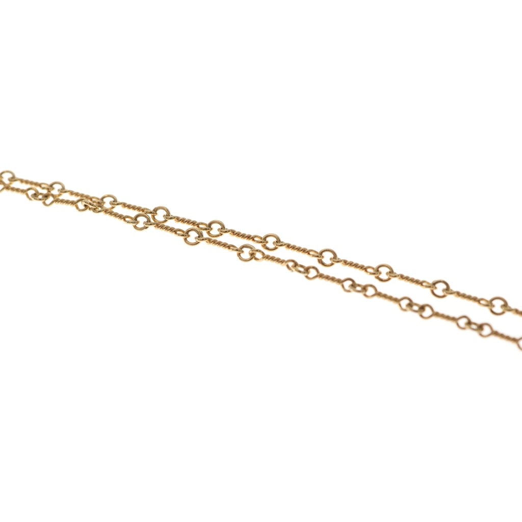CHROME HEARTS(クロムハーツ) 22K SAFETY PIN T20 1DIAセーフティピンツイストチェーン 1ダイヤ ゴールドネックレス