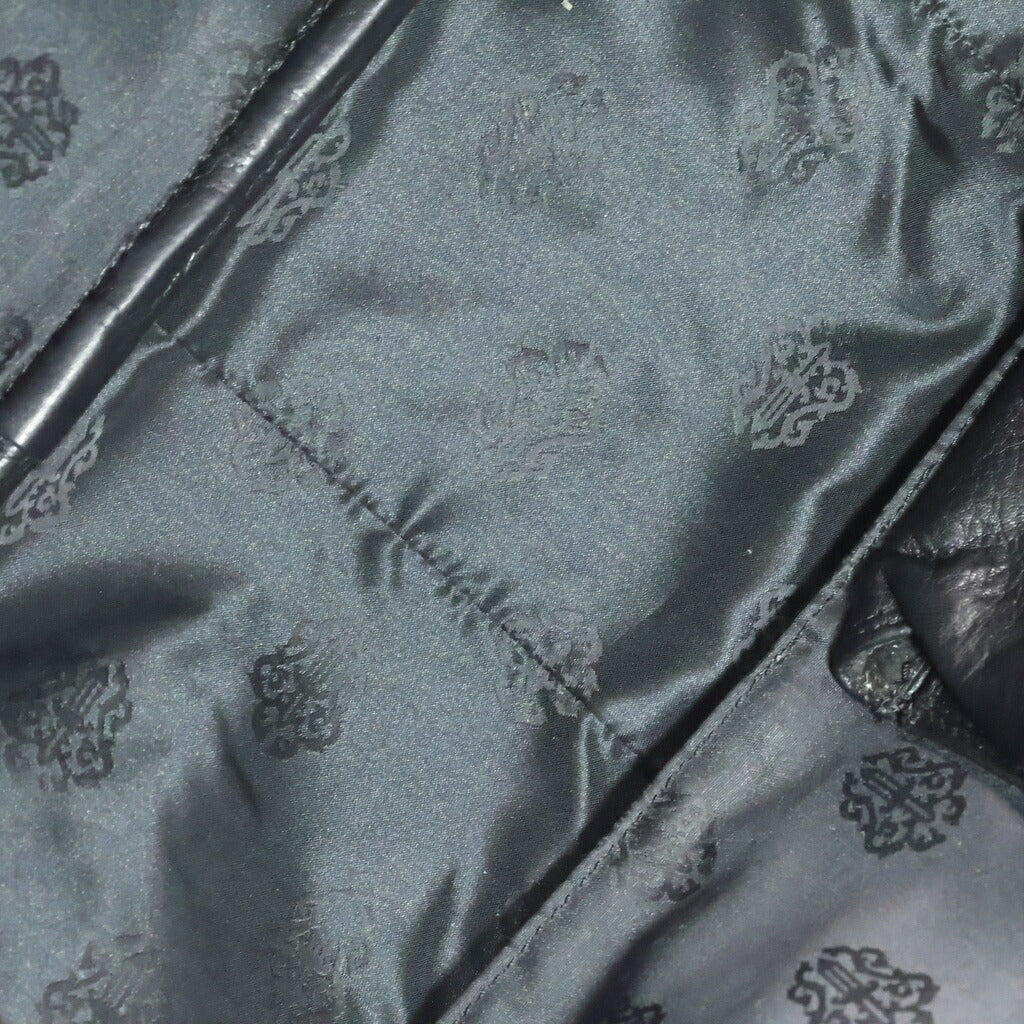 CHROME HEARTS(クロムハーツ) GYM SM ジムバッグ 現行型CHチャーム付きスモールレザーハンドバッグ ブラック/シルバー