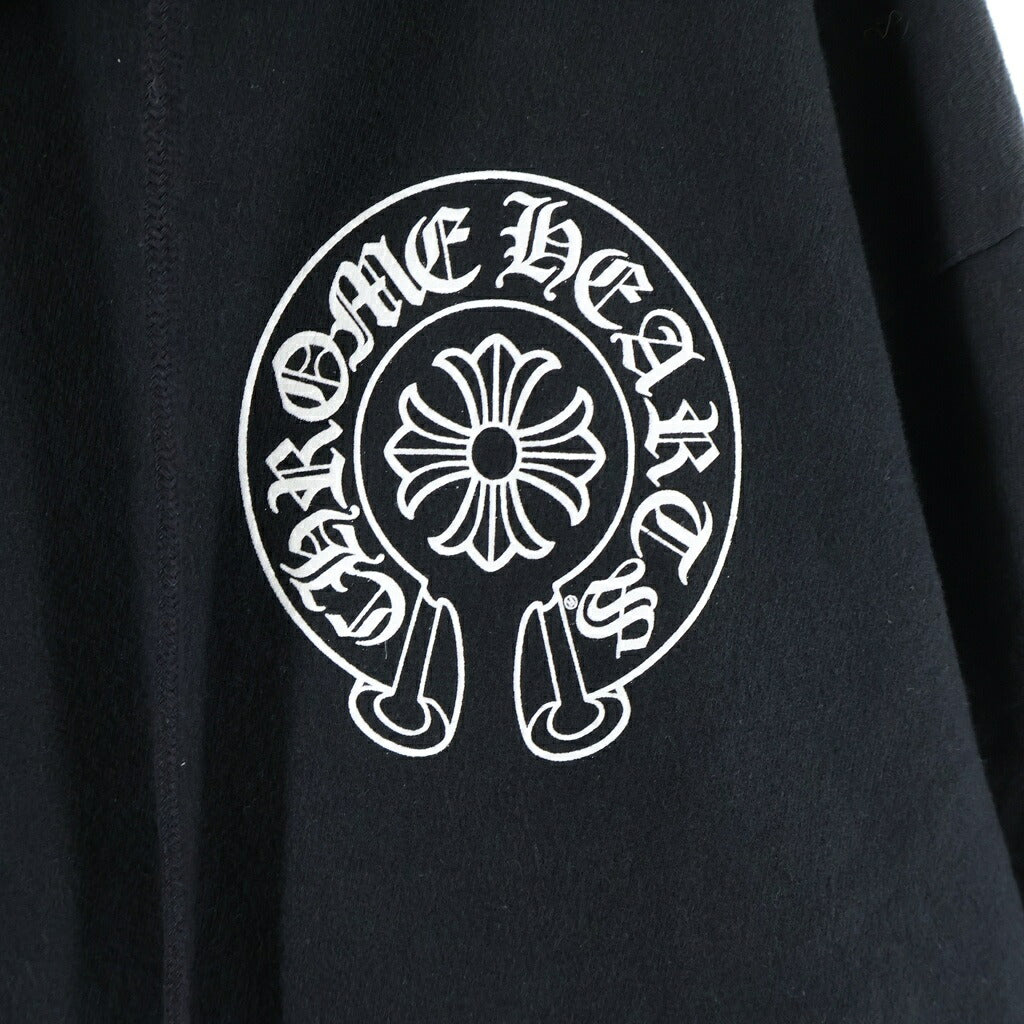 CHROME HEARTS(クロムハーツ) SWTSHRT HD ZIP LTD 大阪限定バックホースシュープリントジップアップパーカー ブラック
