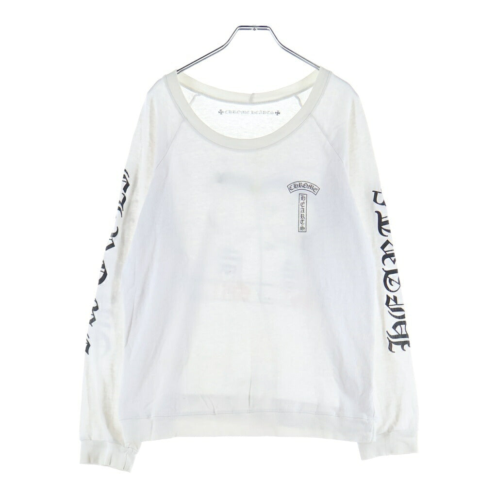CHROME HEARTS(クロムハーツ) ×MATTY BOY PPO SNOT SPIT TEE マッティボーイ スノットスピット クルーネック長袖Tシャツカットソー ロンT ホワイト