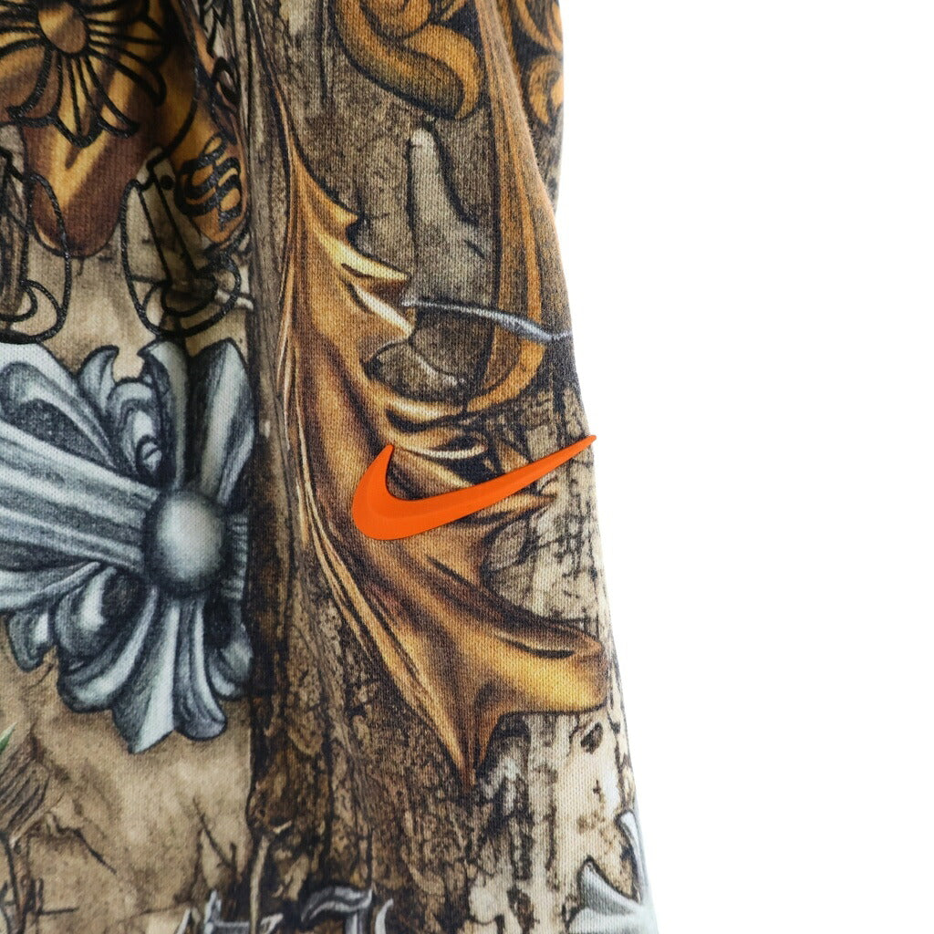 CHROME HEARTS(クロムハーツ) NOCTA PANTS DRAKE ナイキノクタ総柄スウェットロングパンツ ブラウン/ベージュ