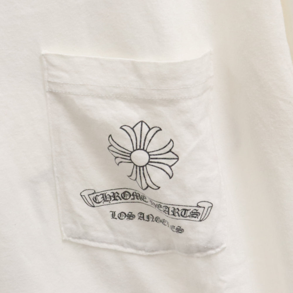 CHROME HEARTS(クロムハーツ) LA CH T-SHRT ロサンゼルス 限定 バックプリント半袖Tシャツ ホワイト