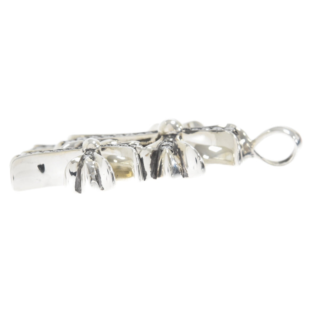 CHROME HEARTS(クロムハーツ) TRIPLE CROSS P DIA トリプルクロスパヴェダイヤ シルバー ネックレストップ