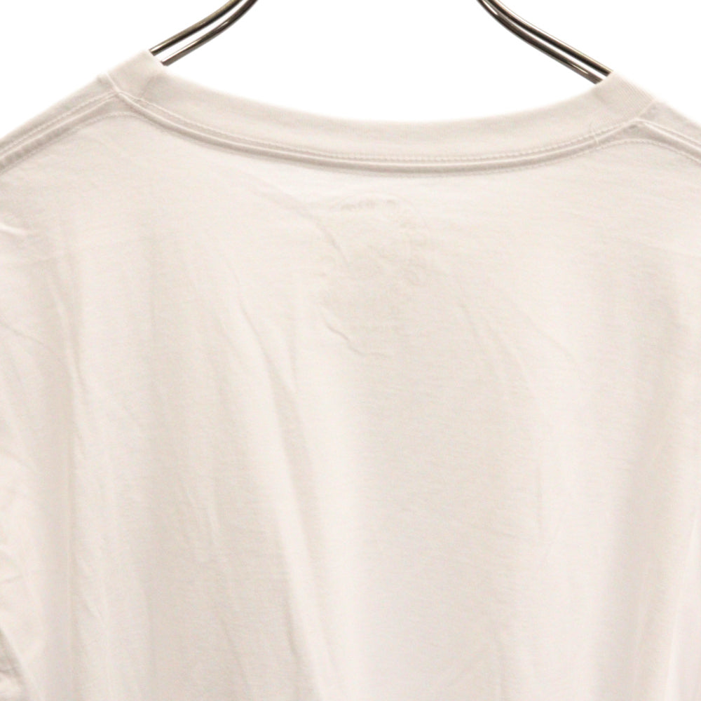 CHROME HEARTS(クロムハーツ) Neck Logo L/S Tee ネックロゴロングスリーブ 長袖Tシャツ ホワイト