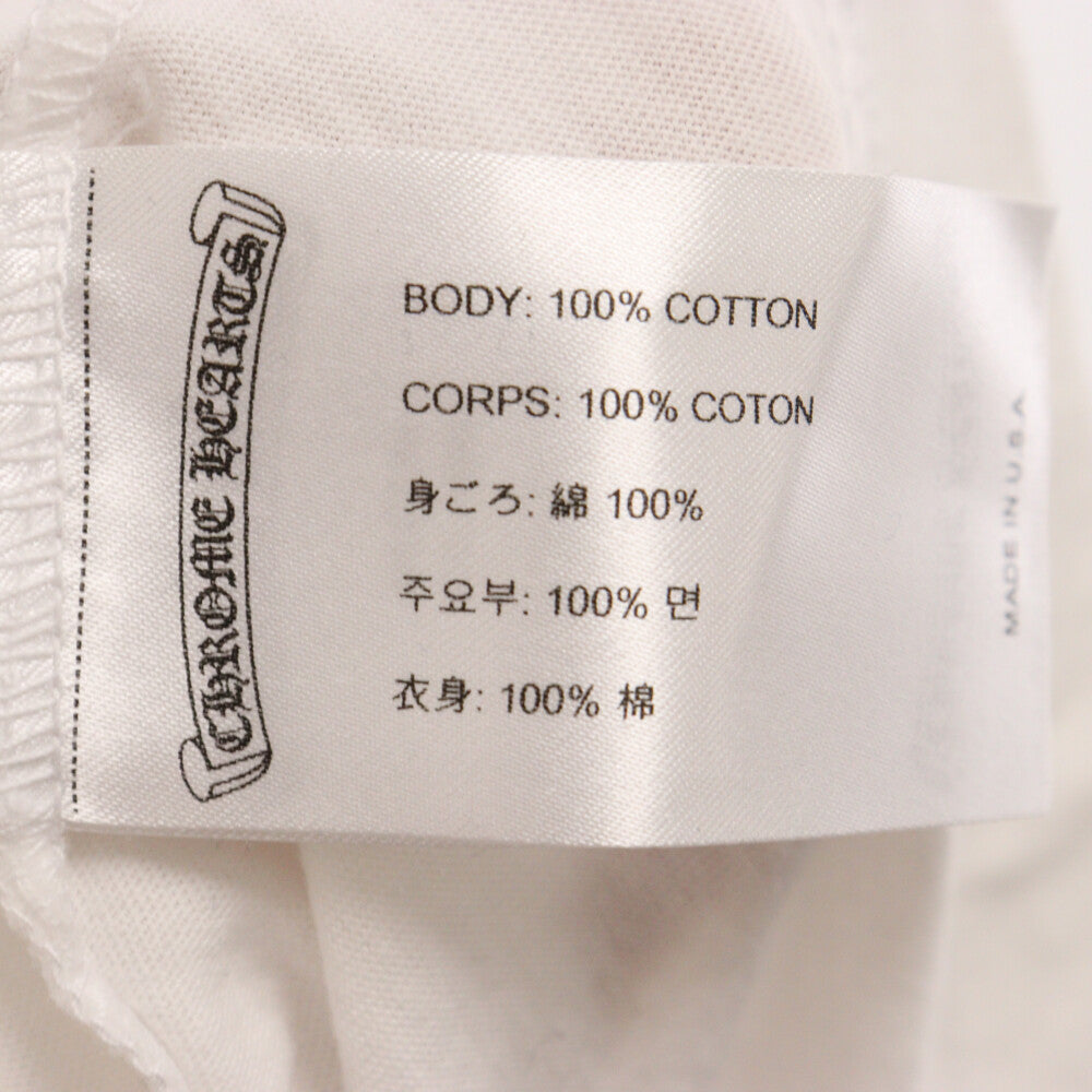 CHROME HEARTS(クロムハーツ) FOTI S/S TEE フォティ フロントロゴプリント 半袖Tシャツ ホワイト
