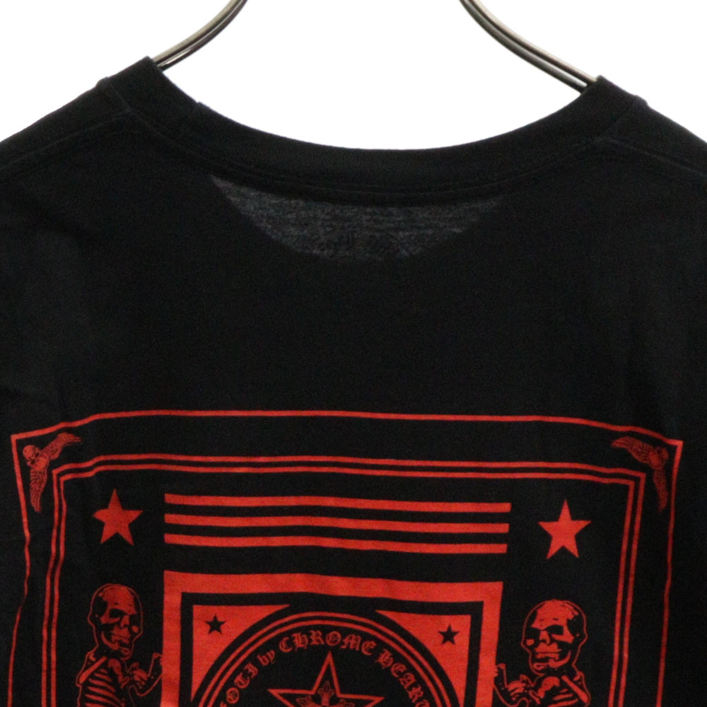 CHROME HEARTS(クロムハーツ) FOTI S/S TEE フォティ マハリア ロゴプリント 半袖Tシャツ ブラック