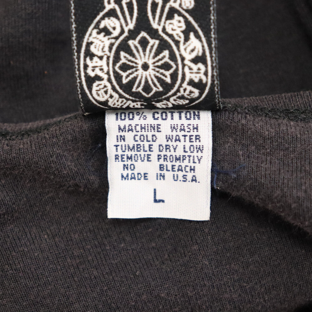 CHROME HEARTS(クロムハーツ) KYOSUKE HIMURO L/S Tee 氷室京介ロゴプリント ロングスリーブTシャツ 長袖カットソー ロンT ブラック