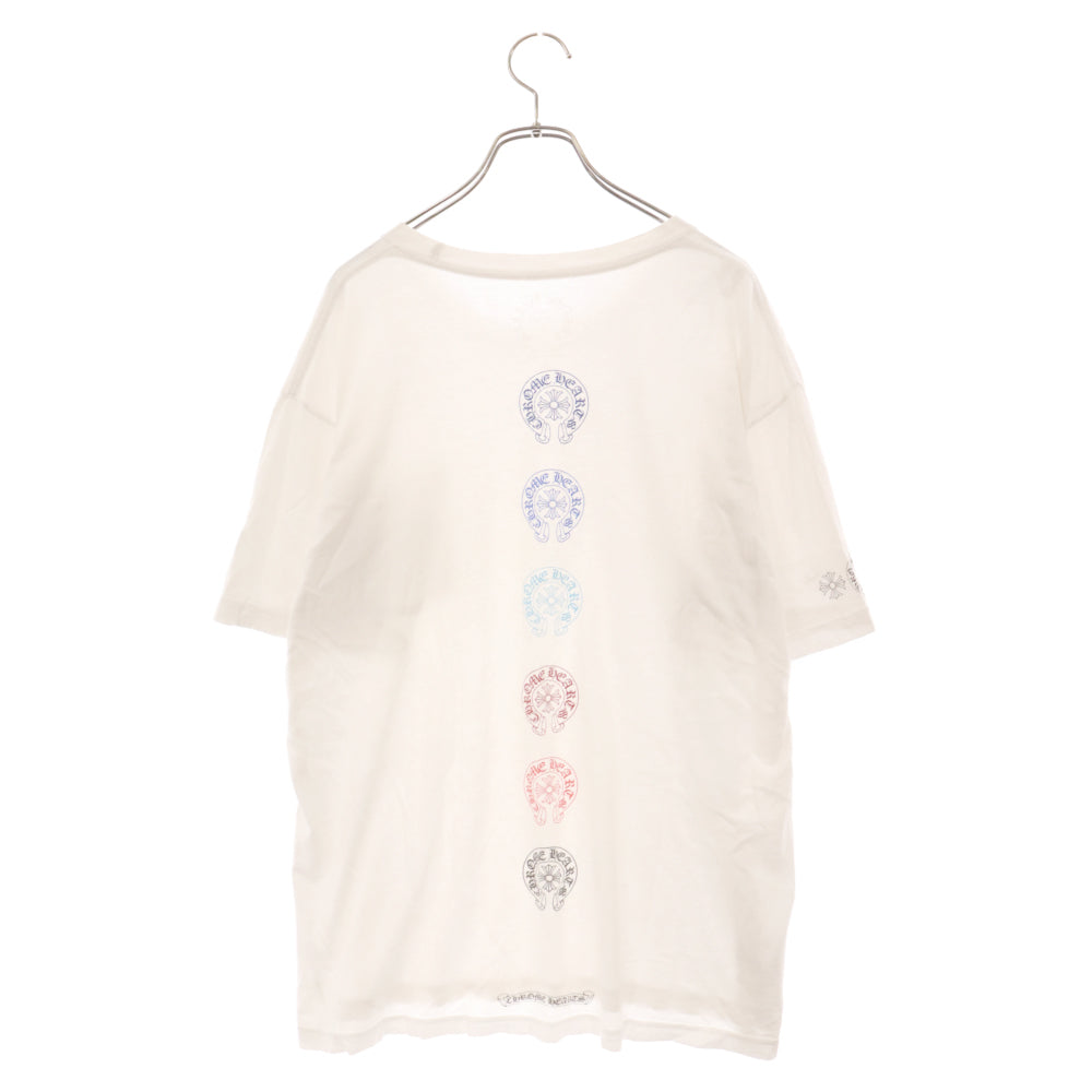 CHROME HEARTS(クロムハーツ) Multicolor Back Horseshoe Tee クロムハーツ マルチカラーバックホースシューTシャツ 半袖カットソー ポケT バックプリント