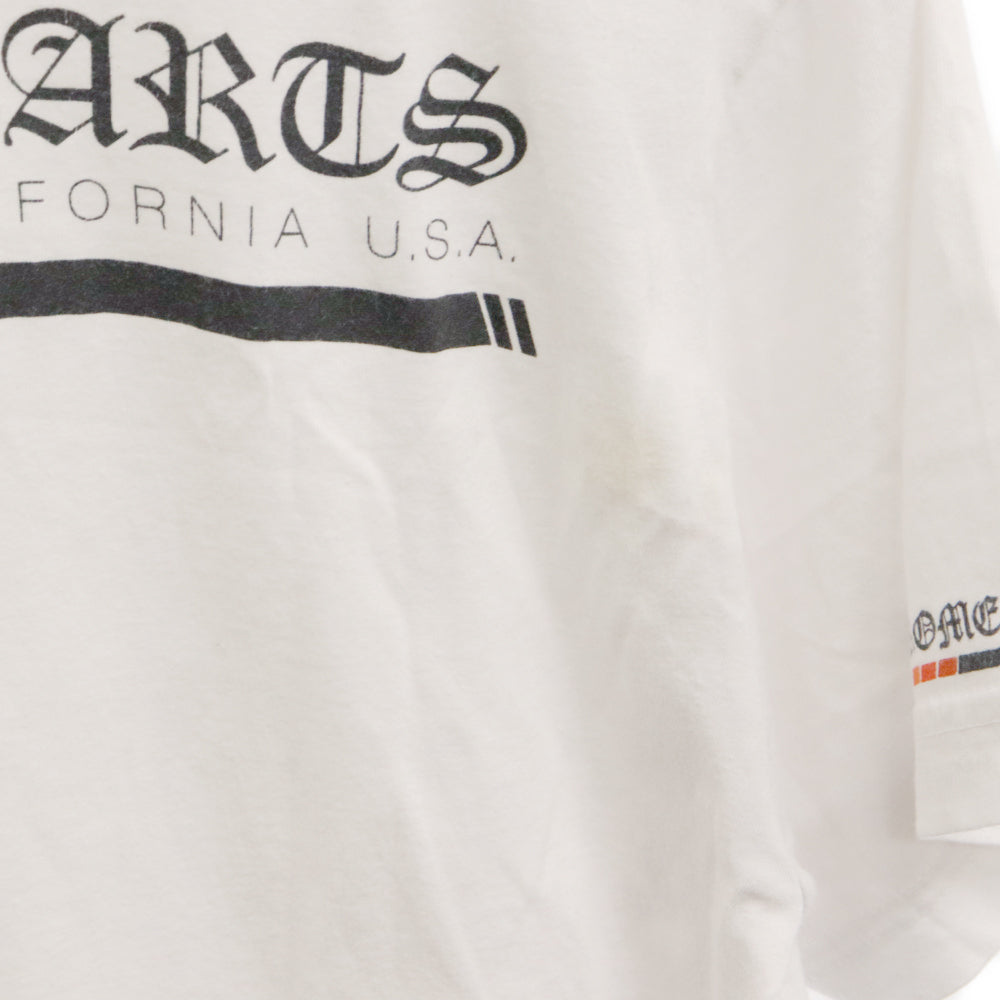 CHROME HEARTS(クロムハーツ) Made in Holluwood Boost TEE メイドインハリウッド バック ロゴプリント 半袖Tシャツ ホワイト