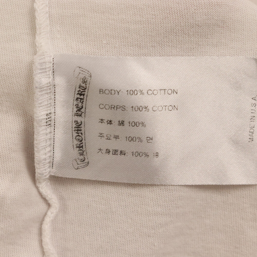 CHROME HEARTS(クロムハーツ) Made in Holluwood Boost TEE メイドインハリウッド バック ロゴプリント 半袖Tシャツ ホワイト