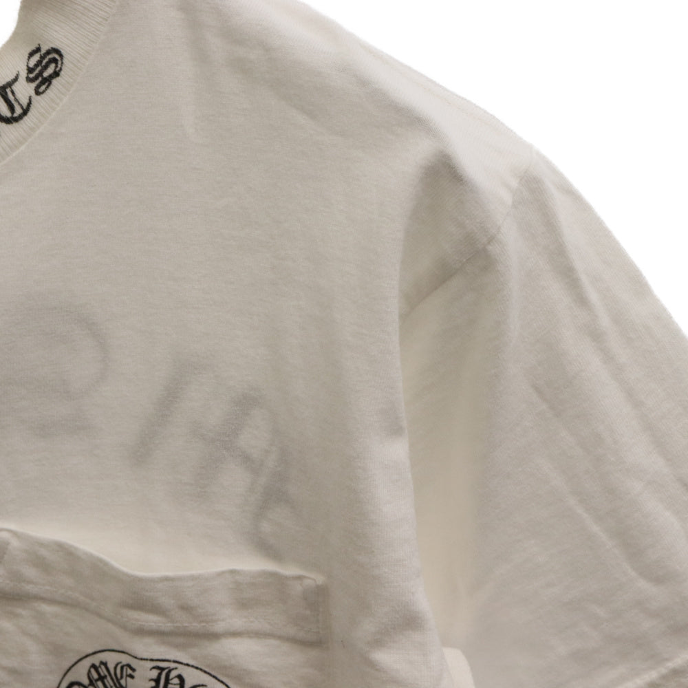CHROME HEARTS(クロムハーツ) Maribu Cross Tee マリブ限定 バック クロスロゴプリント 半袖Tシャツ ホワイト