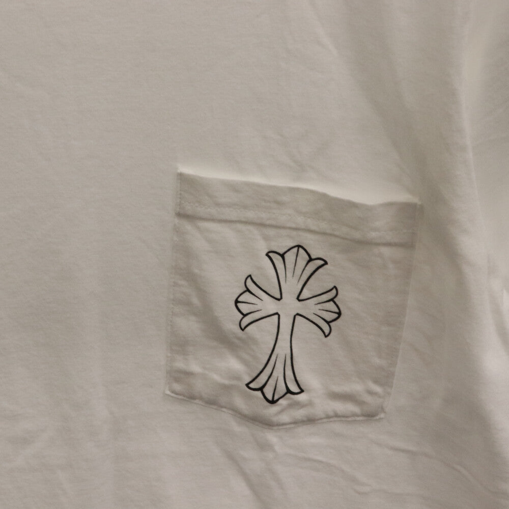 CHROME HEARTS(クロムハーツ) CH CROSS S/S TEE バック クロス ロゴ 半袖Tシャツ ホワイト