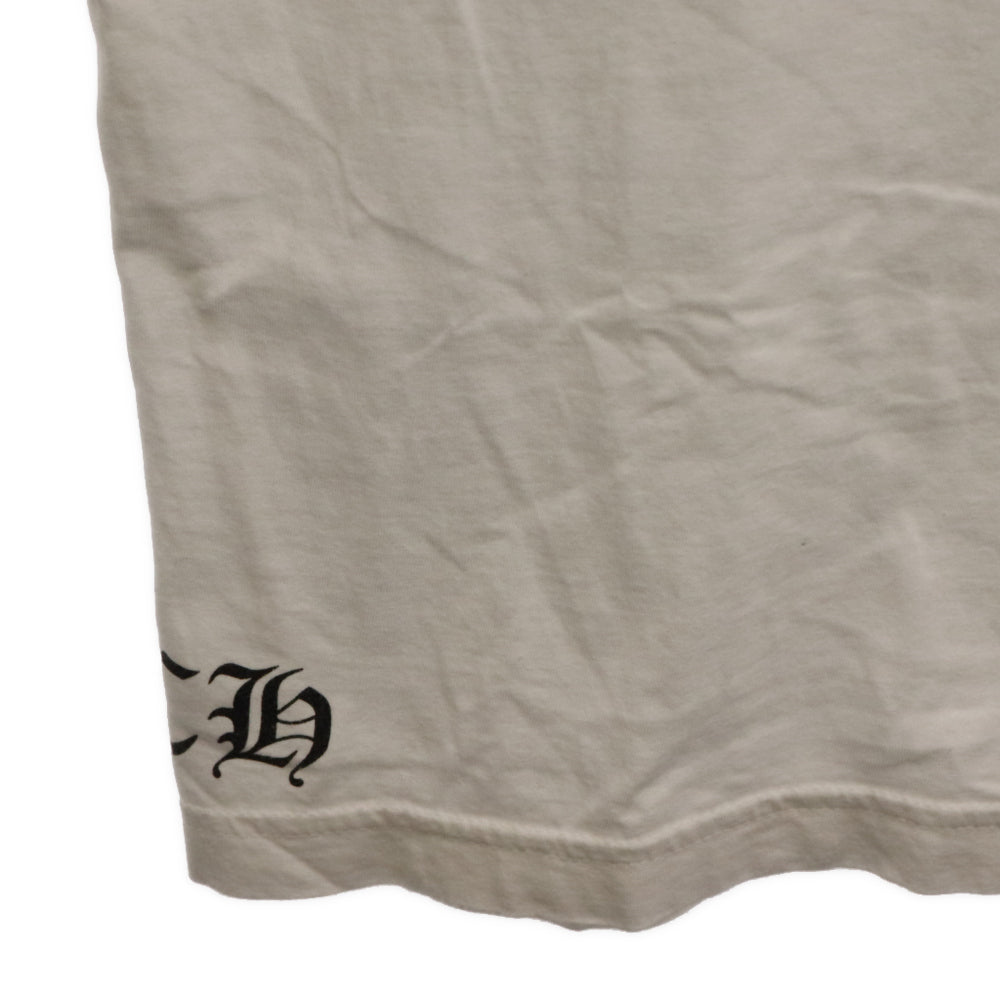 CHROME HEARTS(クロムハーツ) CH CROSS S/S TEE バック クロス ロゴ 半袖Tシャツ ホワイト