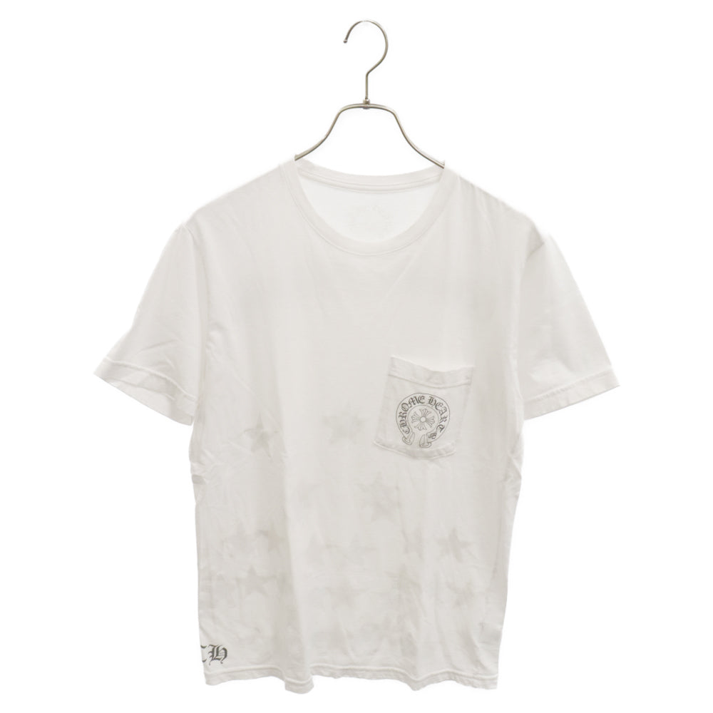 CHROME HEARTS(クロムハーツ) STAR S/S TEE スターロゴプリント半袖Tシャツ ホワイト