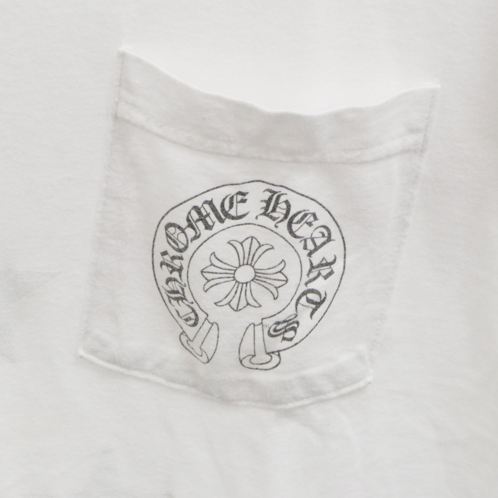 CHROME HEARTS(クロムハーツ) STAR S/S TEE スターロゴプリント半袖Tシャツ ホワイト