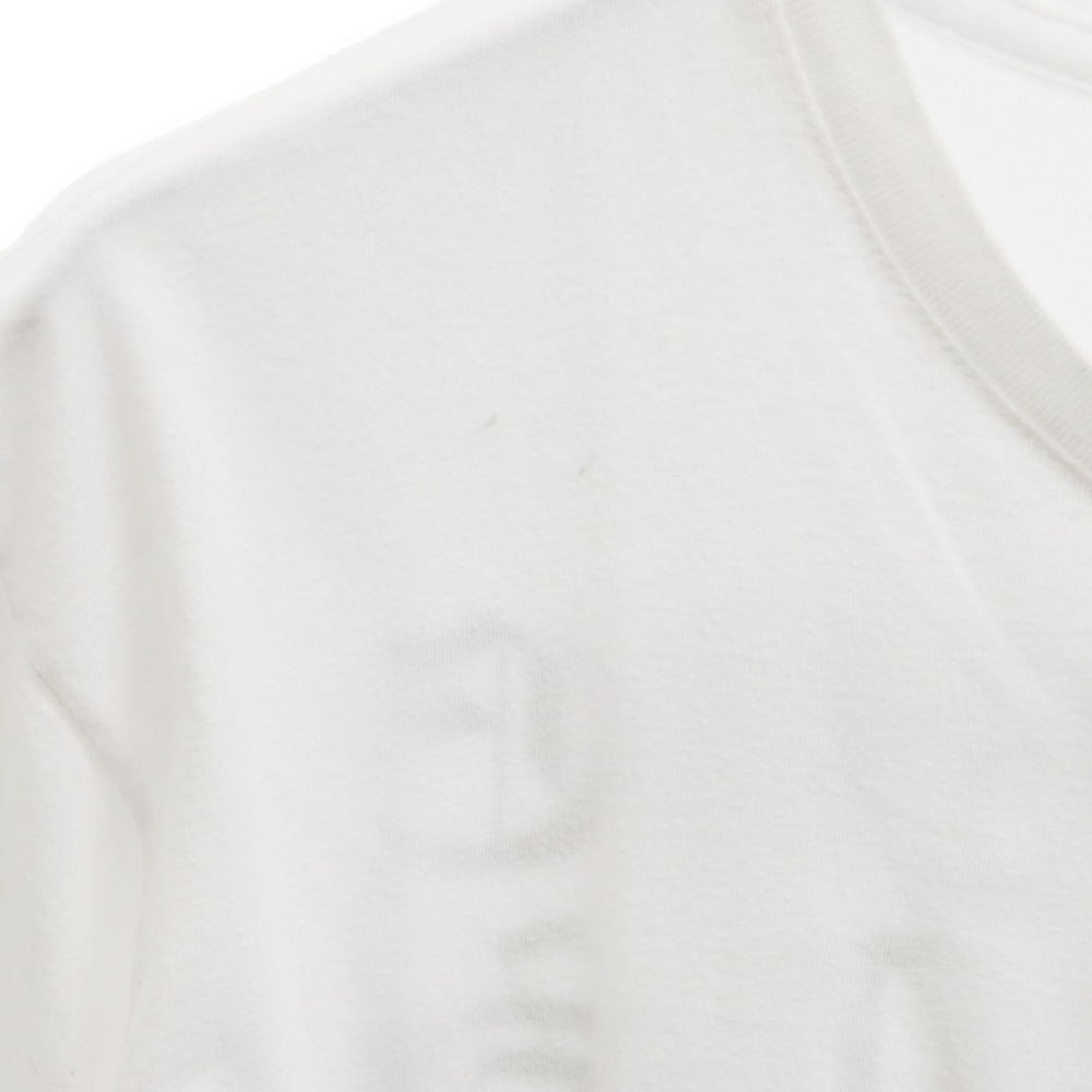 CHROME HEARTS(クロムハーツ) MADE IN HOLLYWOOD T-SHIRT スクロールラベルプリント 半袖Tシャツカットソー ホワイト/イエロー