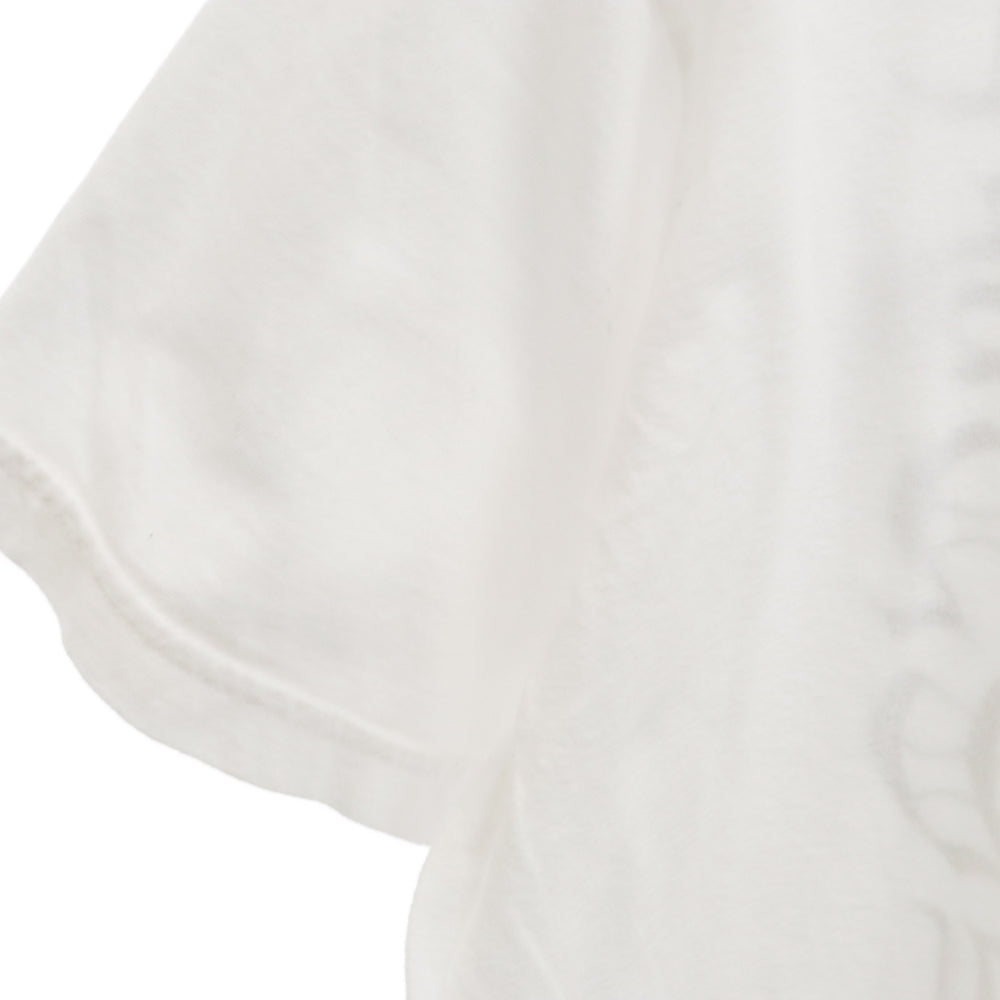 CHROME HEARTS(クロムハーツ) MADE IN HOLLYWOOD T-SHIRT スクロールラベルプリント 半袖Tシャツカットソー ホワイト/イエロー