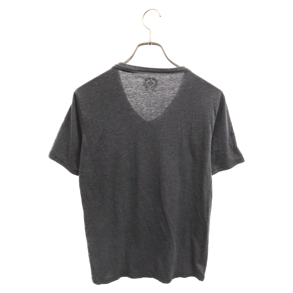 CHROME HEARTS(クロムハーツ) BSフレア プリント Vネック 半袖Tシャツ カットソー グレー