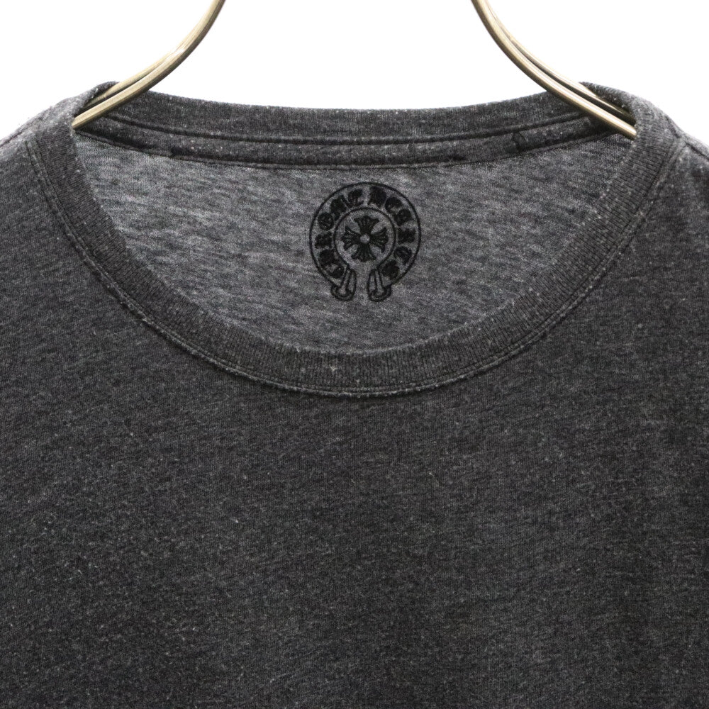 CHROME HEARTS(クロムハーツ) CHクロスロゴプリント 長袖Tシャツ グレー