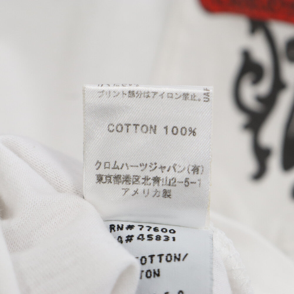 CHROME HEARTS(クロムハーツ) 10TH anniversary AOYAMA DAGGER S/S TEE 青山10周年限定 バックダガーロゴプリント 半袖Tシャツ ホワイト