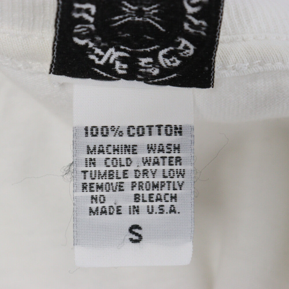 CHROME HEARTS(クロムハーツ) OLD NEW YORK S/S TEE オールドモデル ニューヨーク限定 サイドクロスロゴプリント 半袖Tシャツ ホワイト