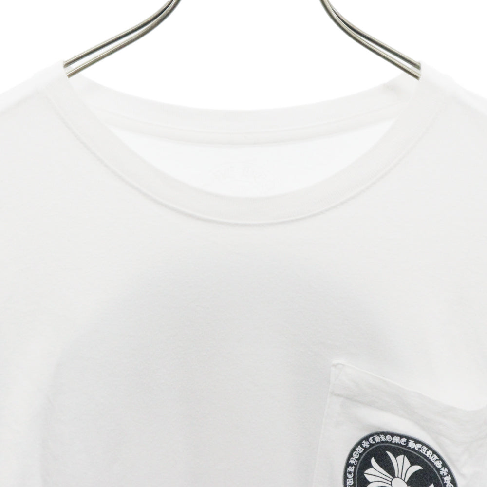 CHROME HEARTS(クロムハーツ) CH PLUS L/S TEE CHプラス サークルロゴ長袖Tシャツ ホワイト