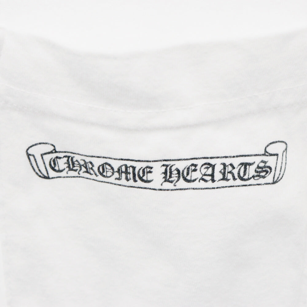 CHROME HEARTS(クロムハーツ) Back Scroll L/S Tee バックスクロールロングスリーブ長袖Tシャツ ホワイト