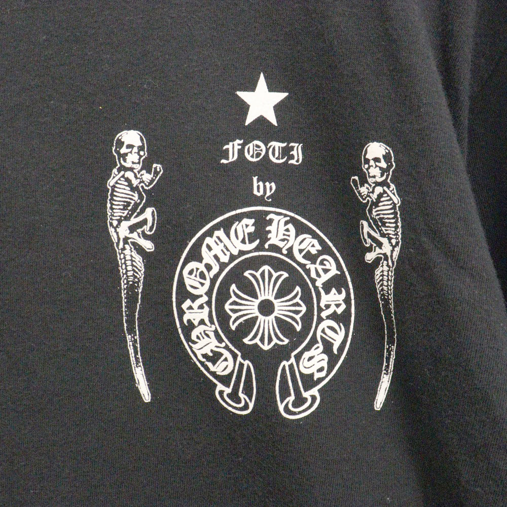CHROME HEARTS(クロムハーツ) FOTI L/S TEE ナスカルバックプリント長袖Tシャツ ロンT ブラック