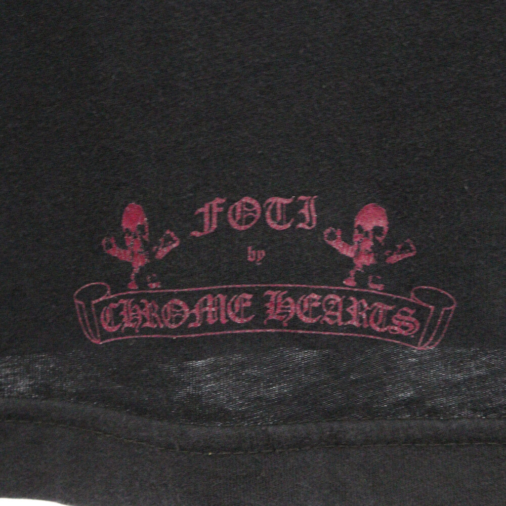 CHROME HEARTS(クロムハーツ) FOTI S/S TEE フォティ フロント フォト プリント Vネック 半袖Tシャツ ブラック