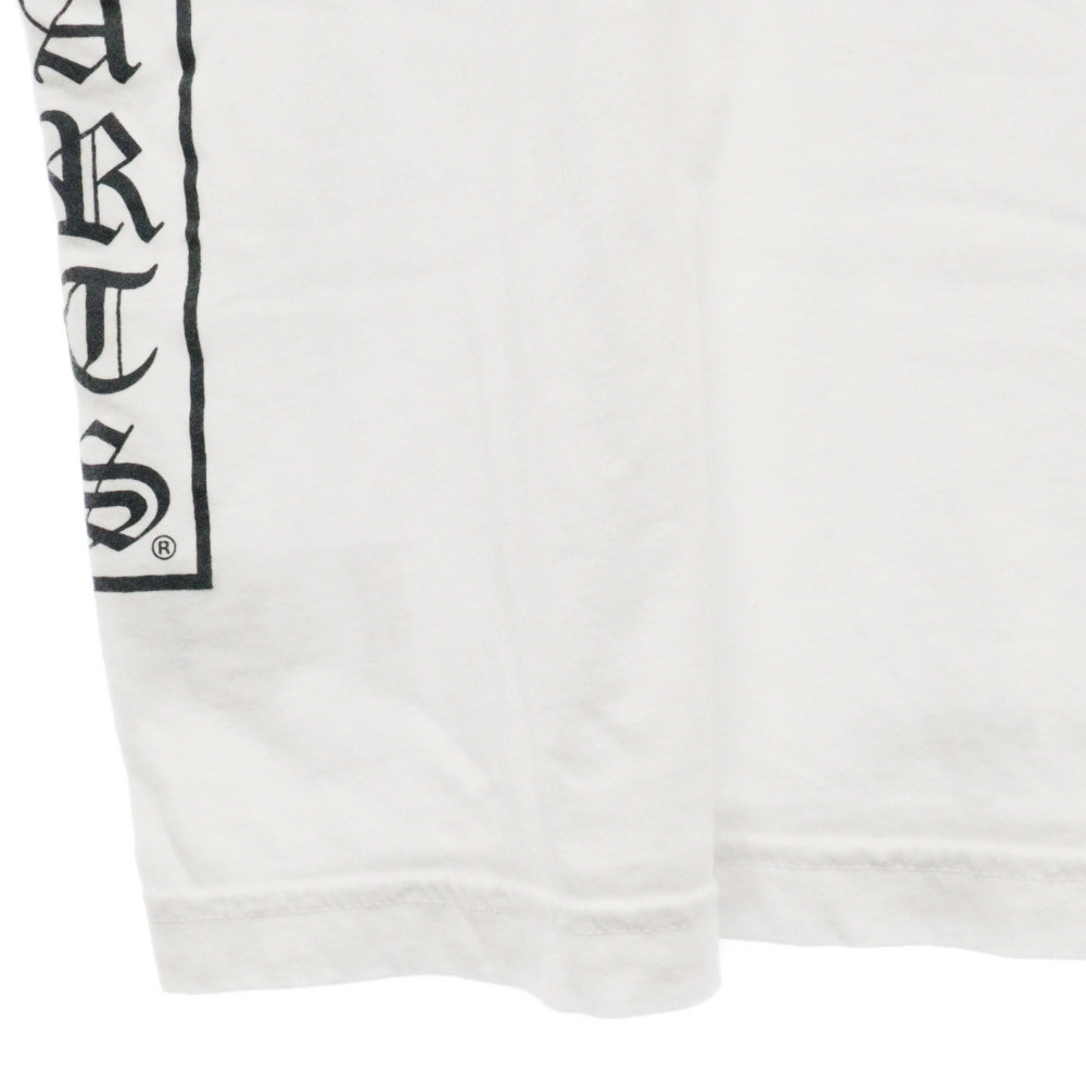 CHROME HEARTS(クロムハーツ) Scroll Logo TEE サイドスクロールロゴプリントクルーネック半袖Tシャツ ホワイト