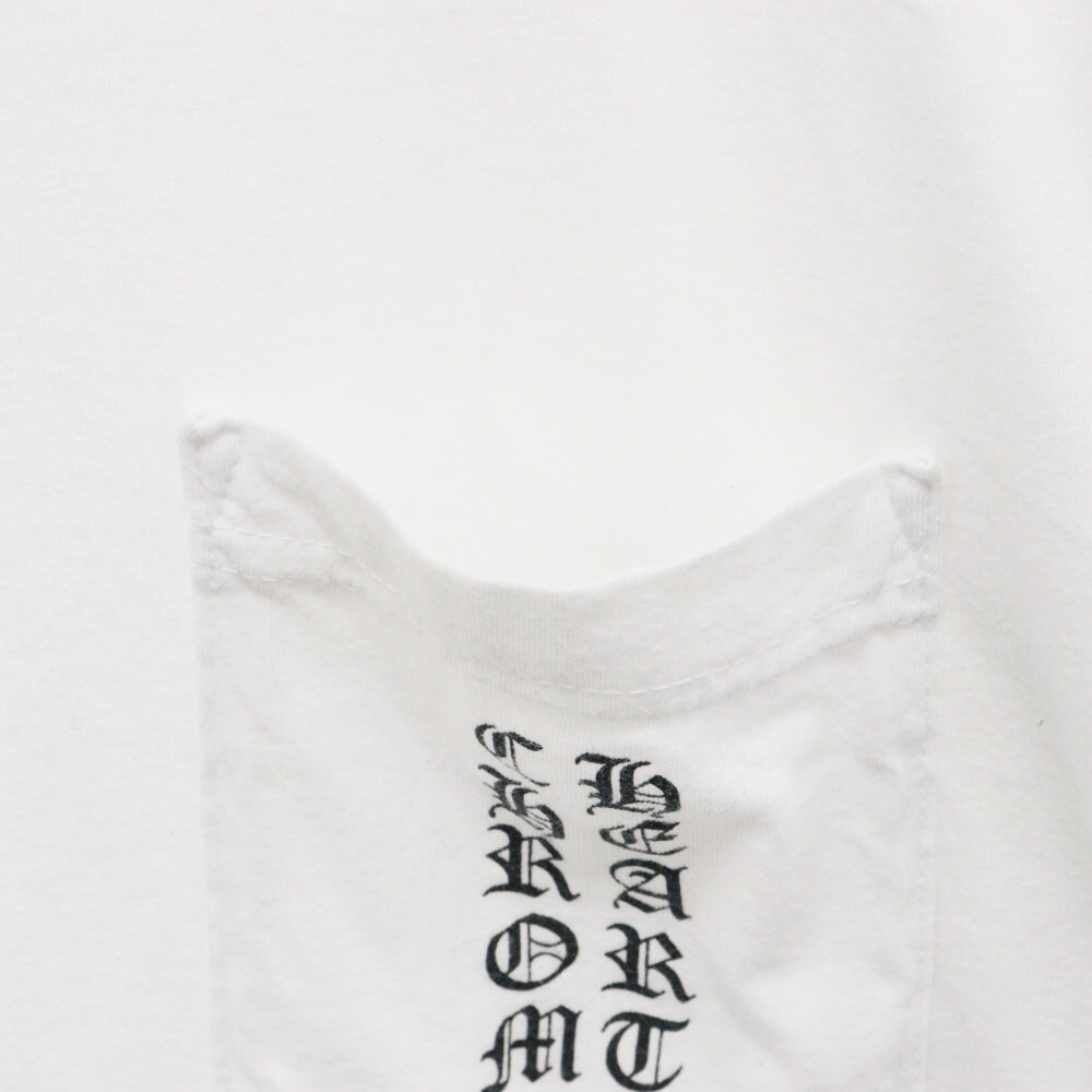 CHROME HEARTS(クロムハーツ) Scroll Logo TEE サイドスクロールロゴプリントクルーネック半袖Tシャツ ホワイト