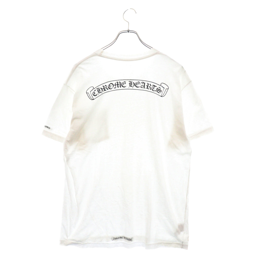 CHROME HEARTS(クロムハーツ) Back Scroll Tee バックスクロールロゴ 半袖Tシャツ ホワイト