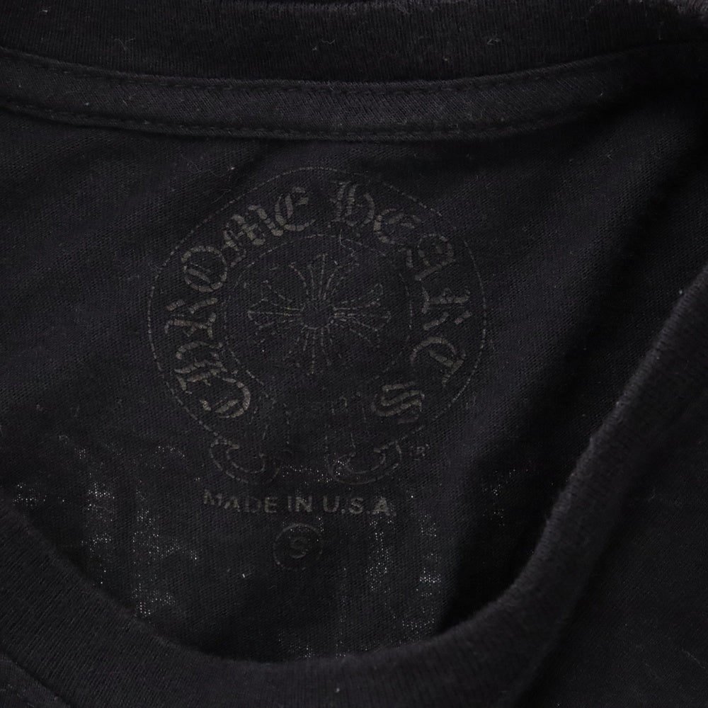 CHROME HEARTS(クロムハーツ) USA Logo S/S TEE スクロールロゴプリントクルーネック半袖Tシャツ ブラック