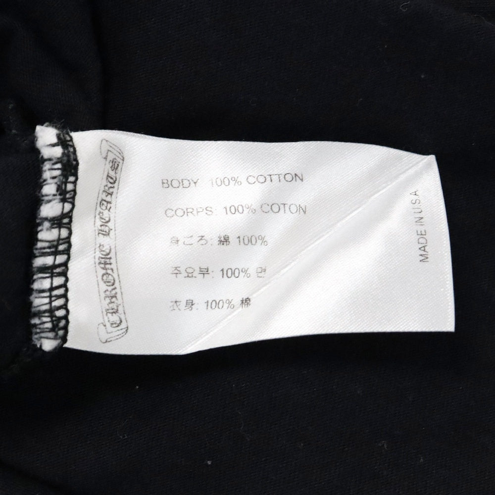 CHROME HEARTS(クロムハーツ) USA Logo S/S TEE スクロールロゴプリントクルーネック半袖Tシャツ ブラック