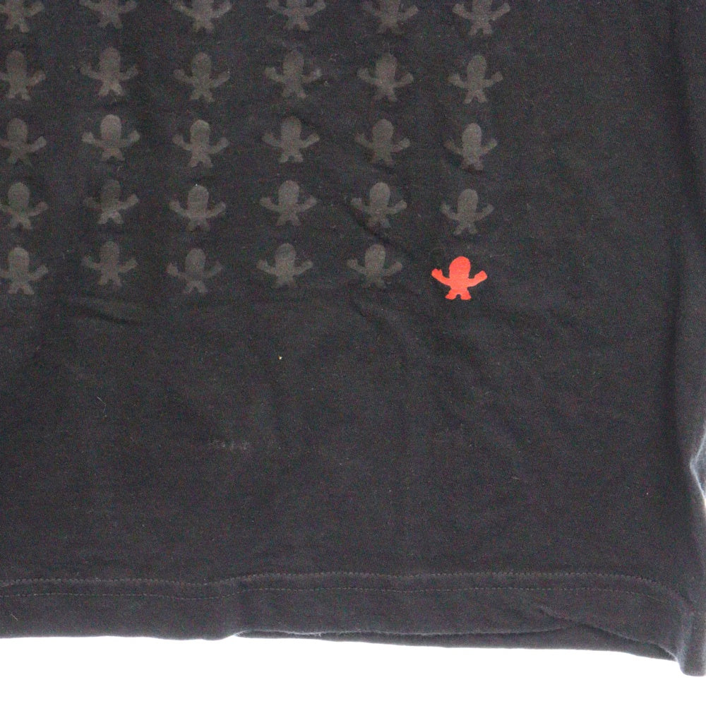 CHROME HEARTS(クロムハーツ) FOTI S/S TEE フォティ フロント ロゴプリント 半袖Tシャツ ブラック