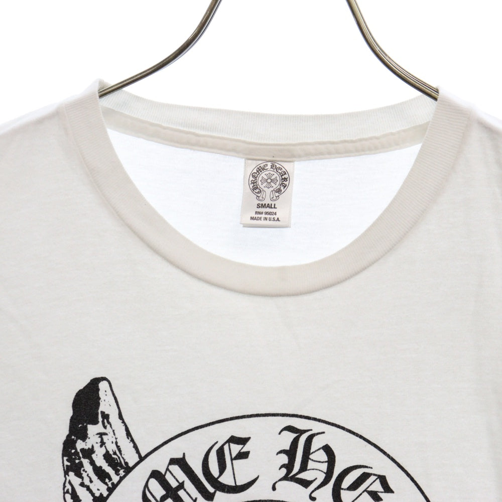 CHROME HEARTS(クロムハーツ) FOTI S/S TEE フォティ フロント ロゴプリント 半袖Tシャツ ホワイト