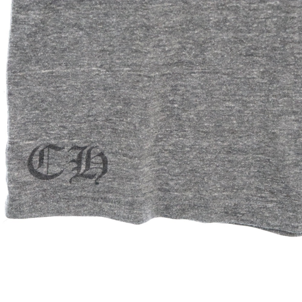 CHROME HEARTS(クロムハーツ) CH S/S TEE バックサークルロゴ プリント Vネック 半袖Tシャツ グレー