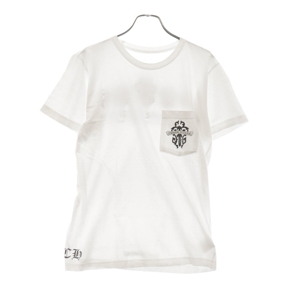CHROME HEARTS(クロムハーツ) Dagger S/S Tee ダガーロゴ プリント 半袖Tシャツ ホワイト