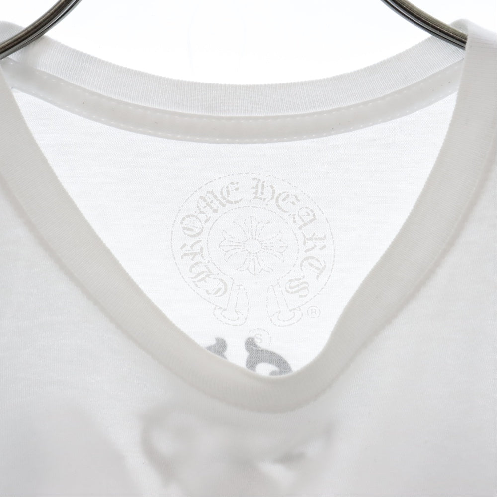 CHROME HEARTS(クロムハーツ) Dagger S/S Tee ダガーロゴ プリント 半袖Tシャツ ホワイト