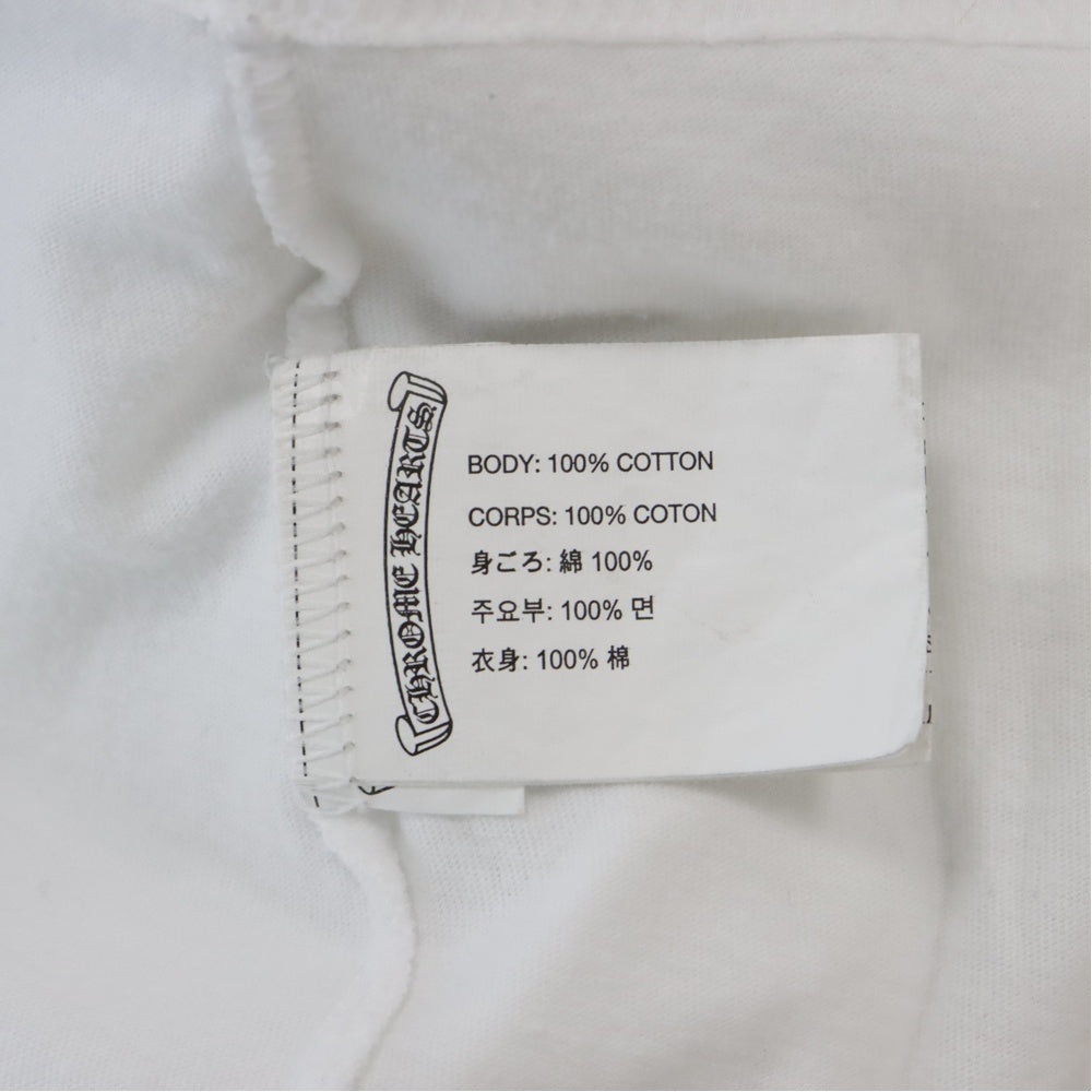 CHROME HEARTS(クロムハーツ) Dagger S/S Tee ダガーロゴ プリント 半袖Tシャツ ホワイト