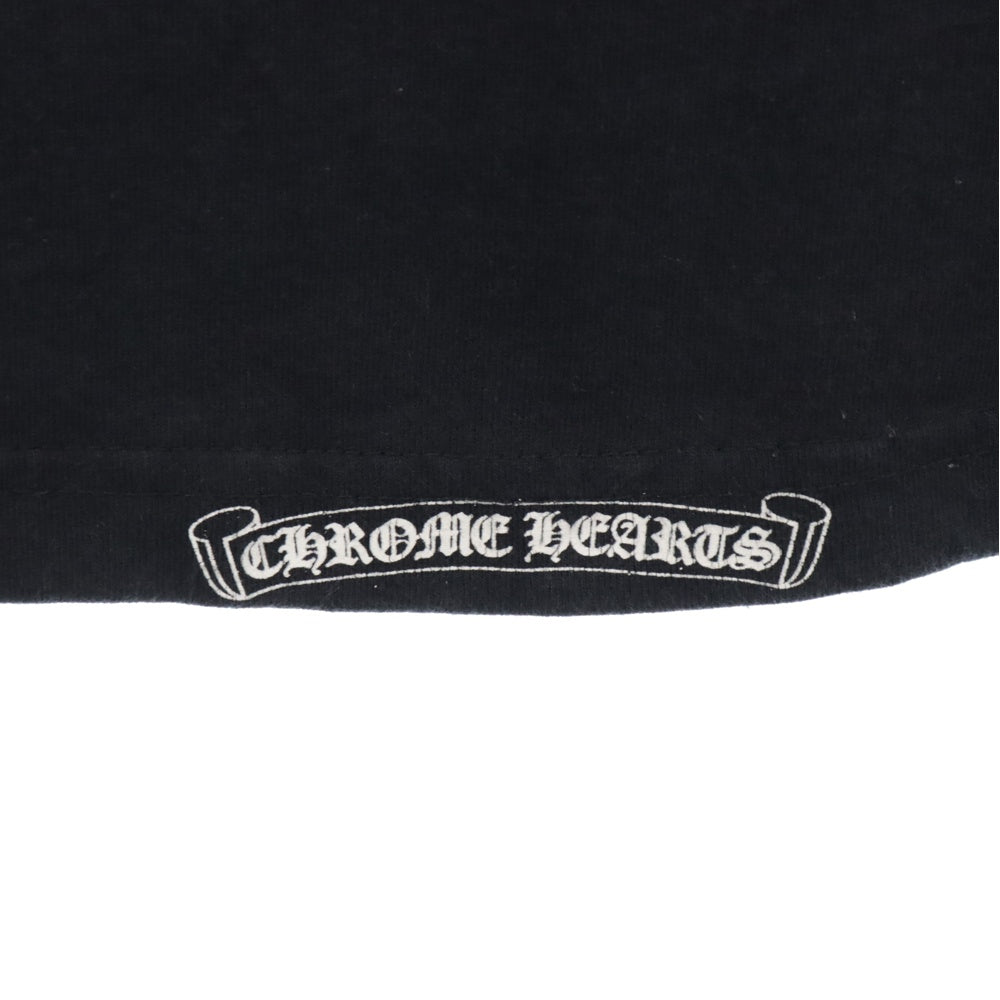 CHROME HEARTS(クロムハーツ) Malibu neck Logo S/S Tee マリブ限定 バックロゴ 半袖Tシャツ カットソー ブラック