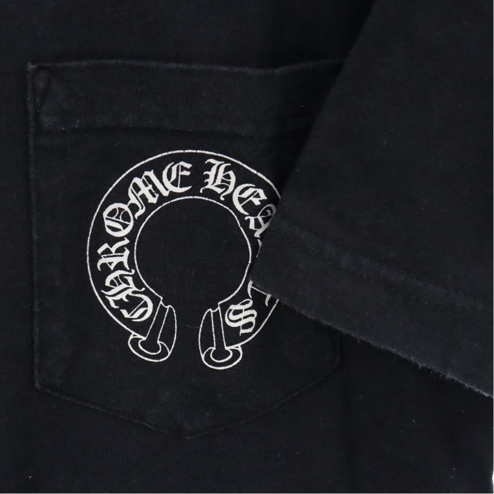 CHROME HEARTS(クロムハーツ) Malibu neck Logo S/S Tee マリブ限定 バックロゴ 半袖Tシャツ カットソー ブラック